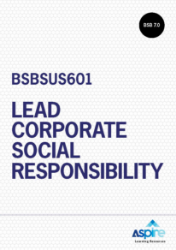 Picture of BSBSUS601 Lead corporate social responsibility eBook