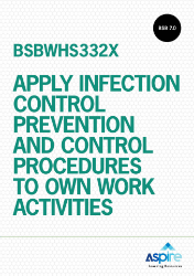 Picture of BSBWHS332X Apply infection prevention and control procedures to own work activities eBook